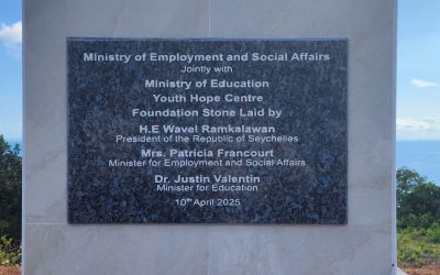 Youth Hope Centre Laying of foundation stone ceremony Bon-Espoir